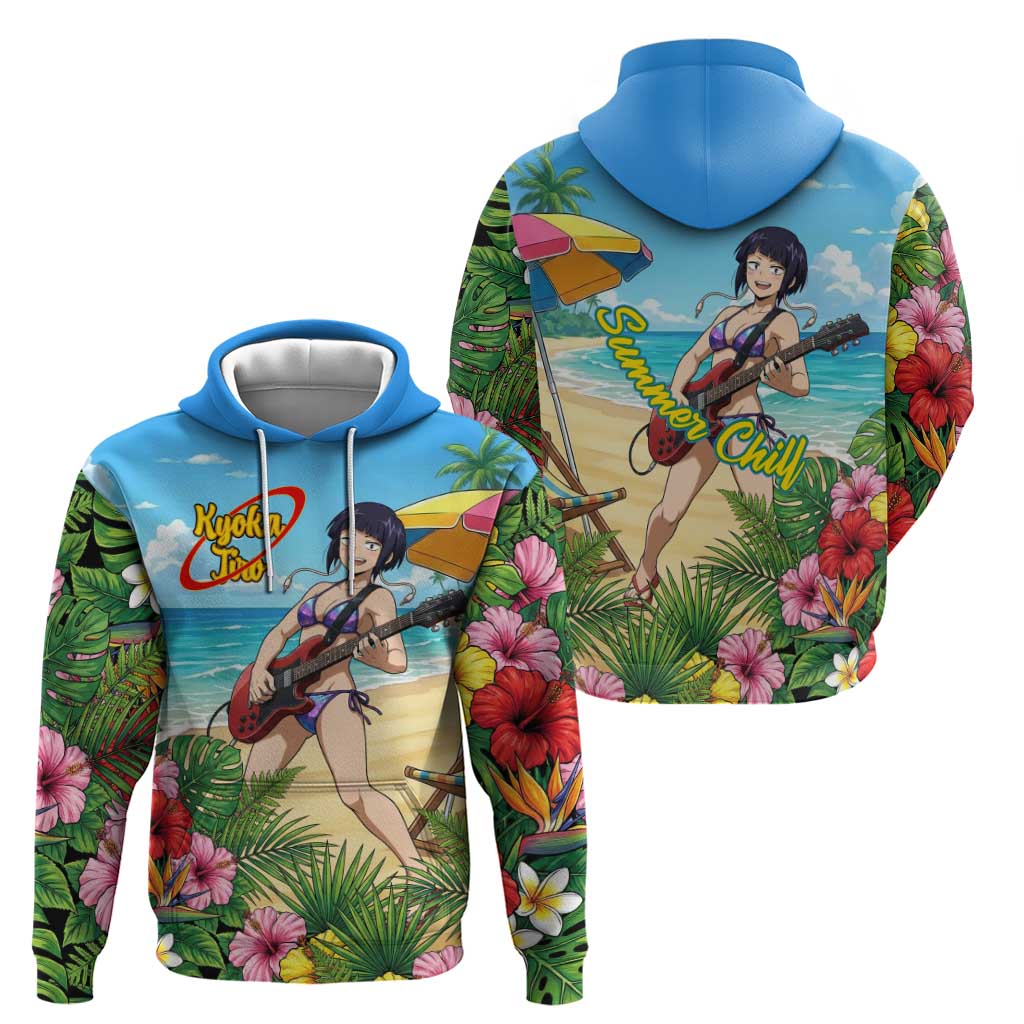 Kyoka Jiro Summer Chill Hoodie Tropical Anime Rock Vibes