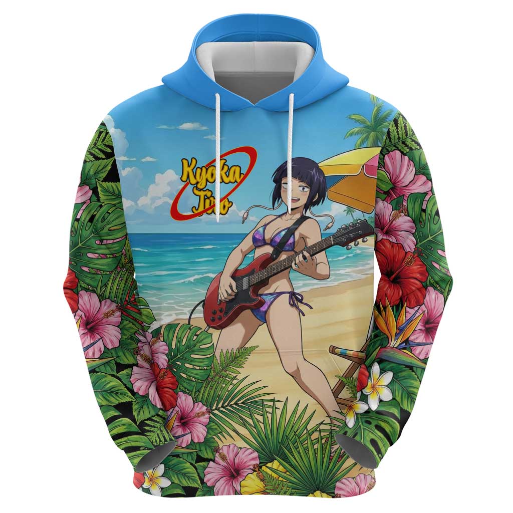 Kyoka Jiro Summer Chill Hoodie Tropical Anime Rock Vibes