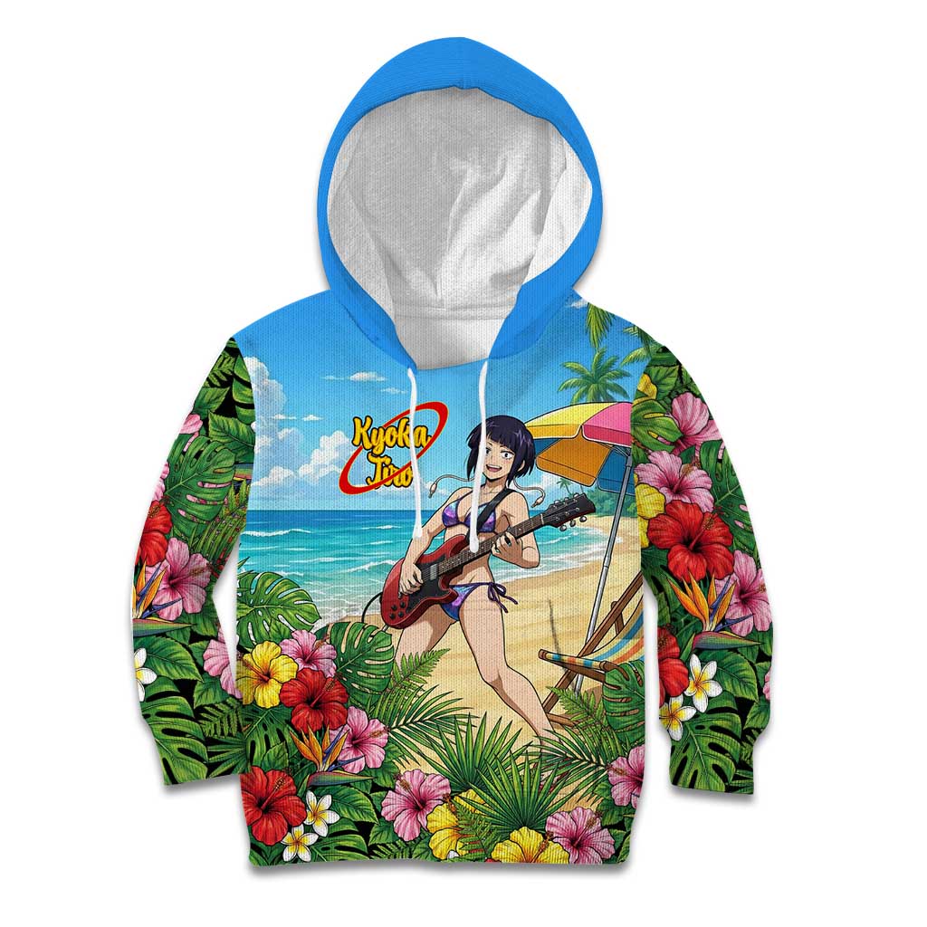 Kyoka Jiro Summer Chill Kid Hoodie Tropical Anime Rock Vibes