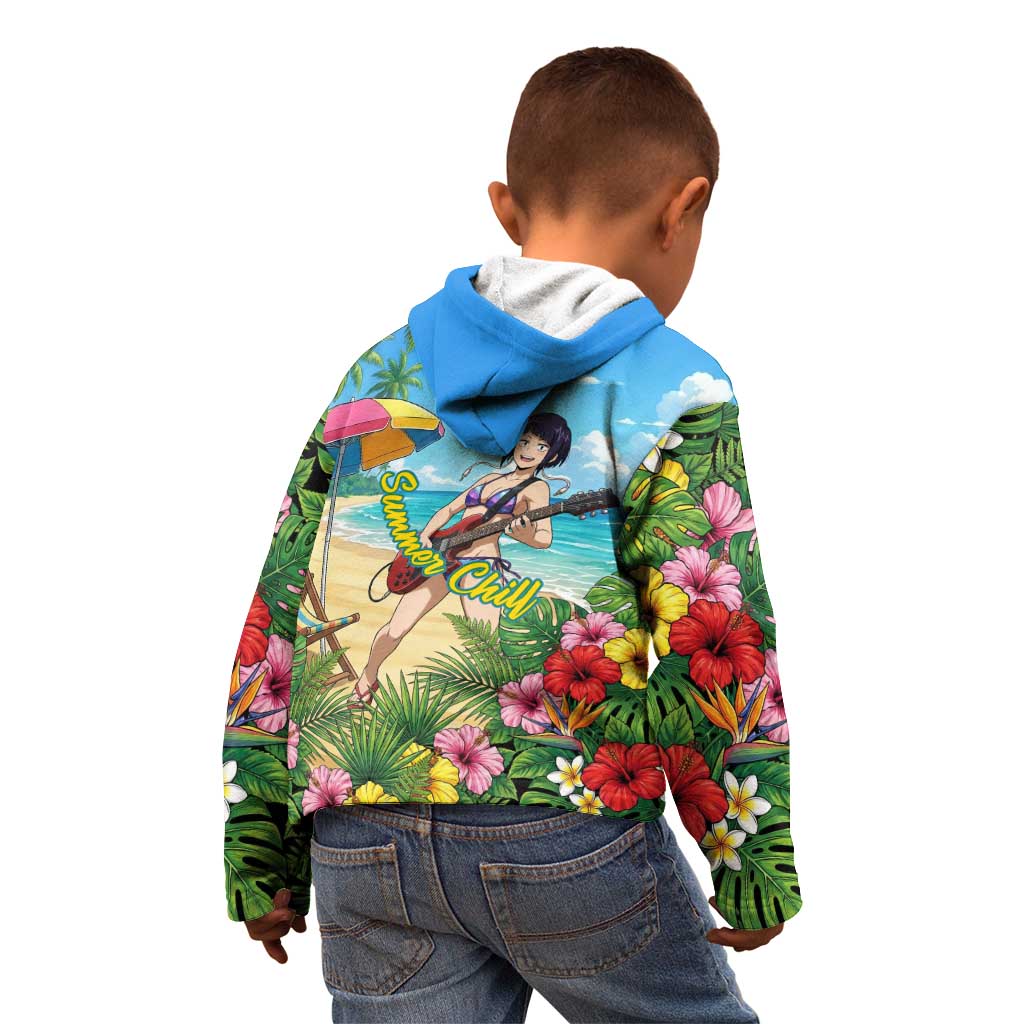 Kyoka Jiro Summer Chill Kid Hoodie Tropical Anime Rock Vibes