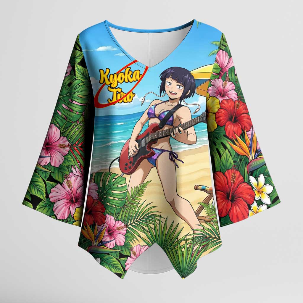 Kyoka Jiro Summer Chill Kimono Sleeve Blouse Tropical Anime Rock Vibes