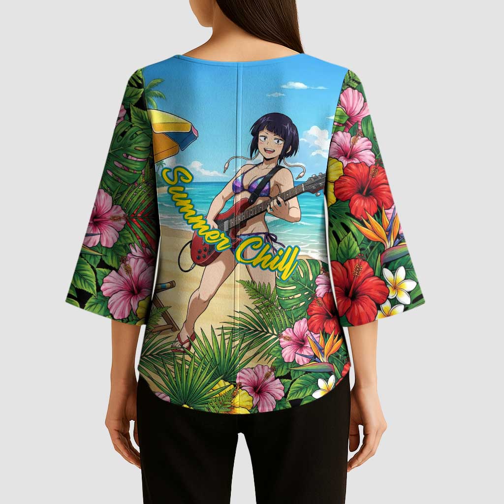 Kyoka Jiro Summer Chill Kimono Sleeve Blouse Tropical Anime Rock Vibes