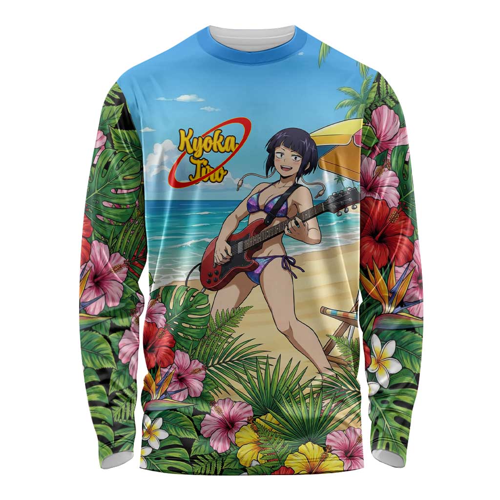 Kyoka Jiro Summer Chill Long Sleeve Shirt Tropical Anime Rock Vibes