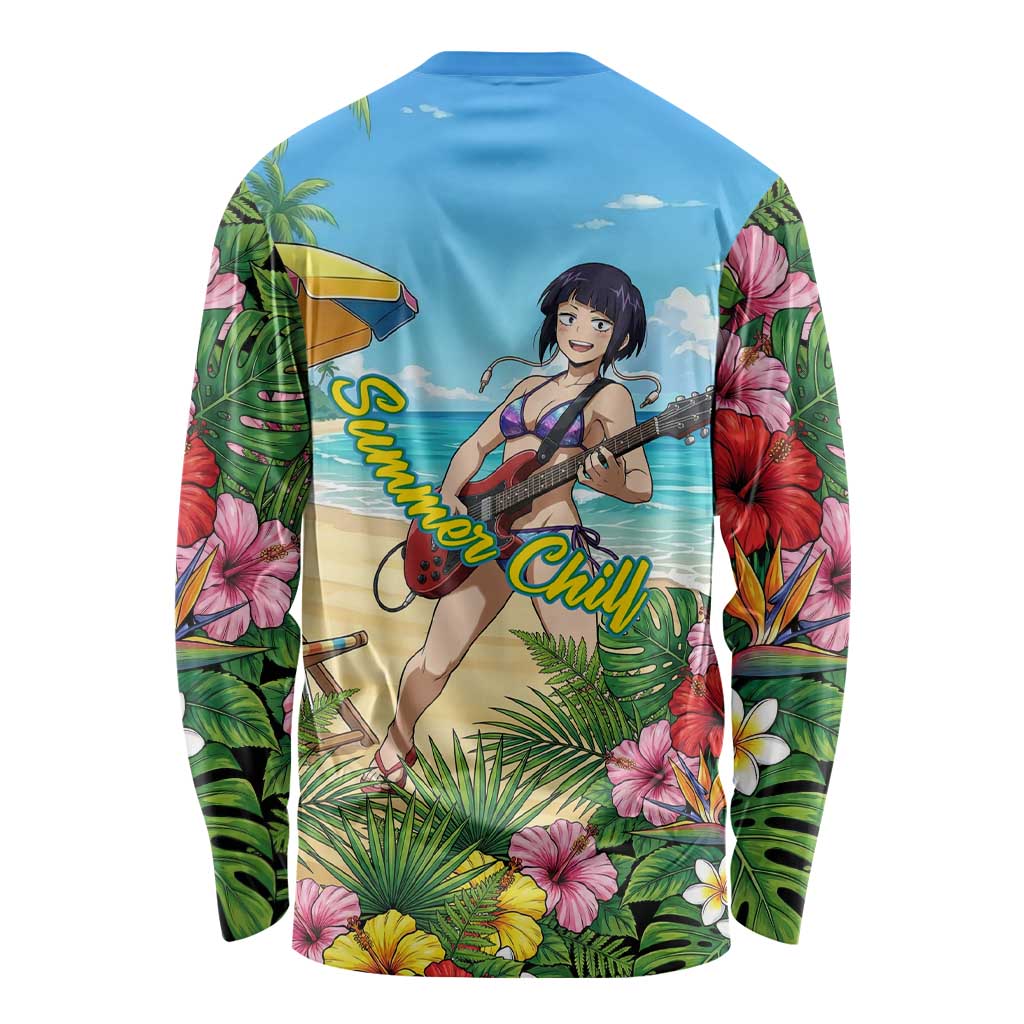 Kyoka Jiro Summer Chill Long Sleeve Shirt Tropical Anime Rock Vibes