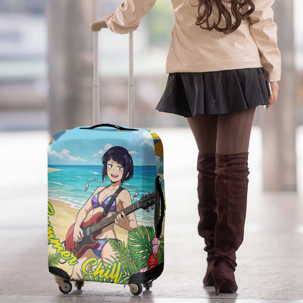 Kyoka Jiro Summer Chill Luggage Cover Tropical Anime Rock Vibes