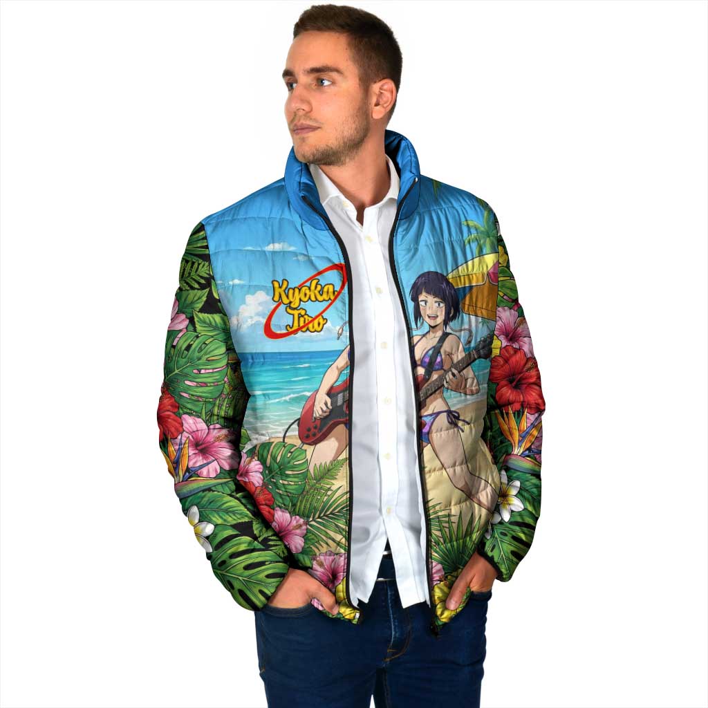 Kyoka Jiro Summer Chill Padded Jacket Tropical Anime Rock Vibes