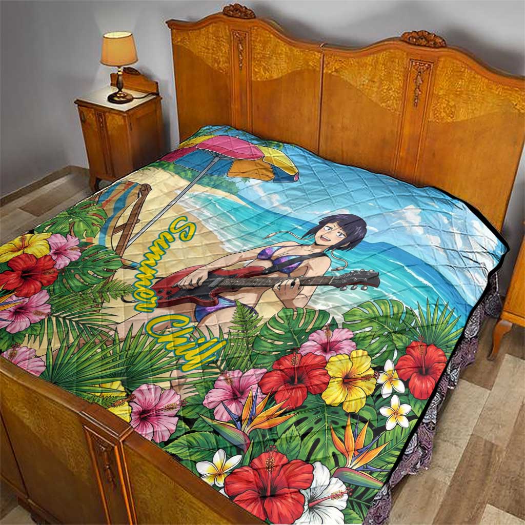 Kyoka Jiro Summer Chill Quilt Tropical Anime Rock Vibes