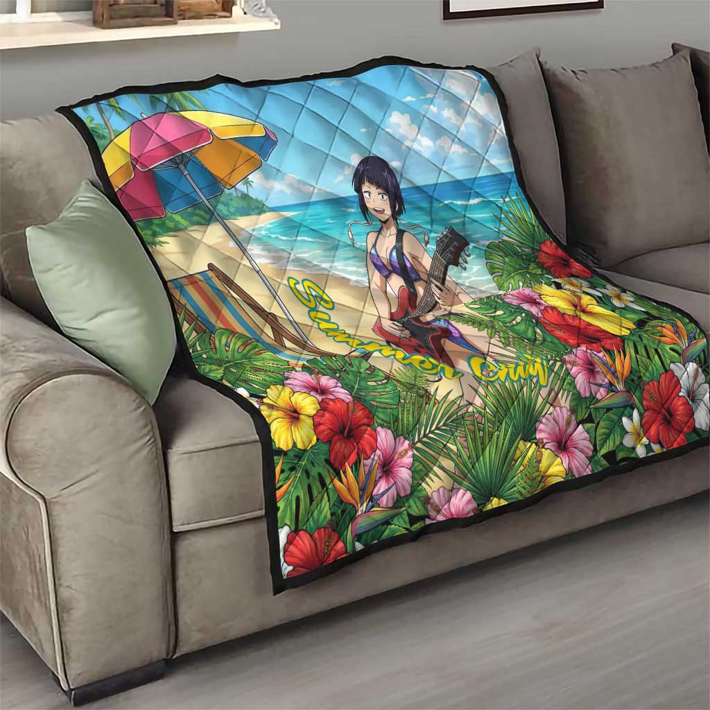 Kyoka Jiro Summer Chill Quilt Tropical Anime Rock Vibes