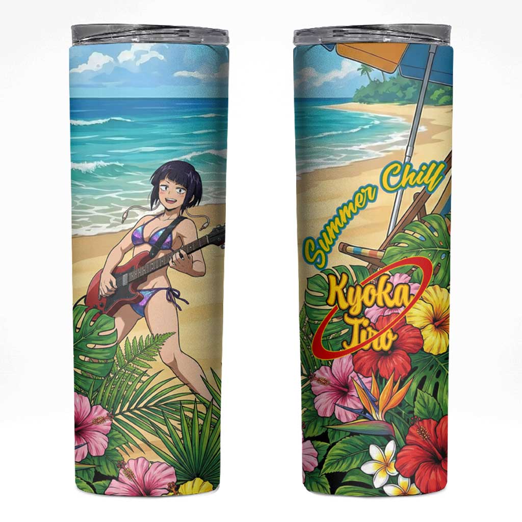 Kyoka Jiro Summer Chill Skinny Tumbler Tropical Anime Rock Vibes