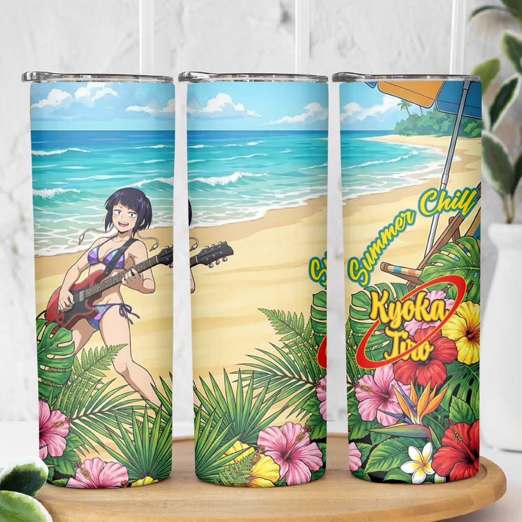 Kyoka Jiro Summer Chill Skinny Tumbler Tropical Anime Rock Vibes