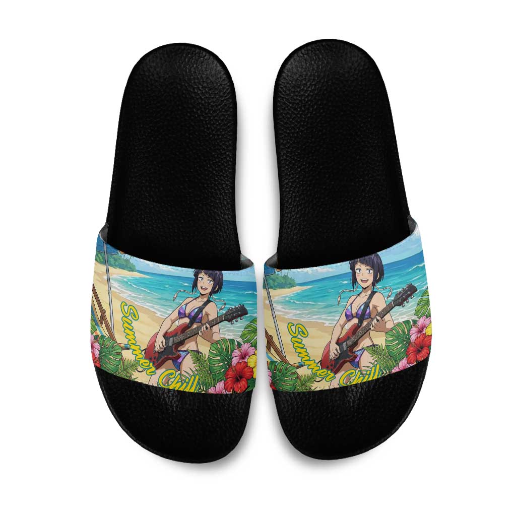 Kyoka Jiro Summer Chill Slide Sandals Tropical Anime Rock Vibes