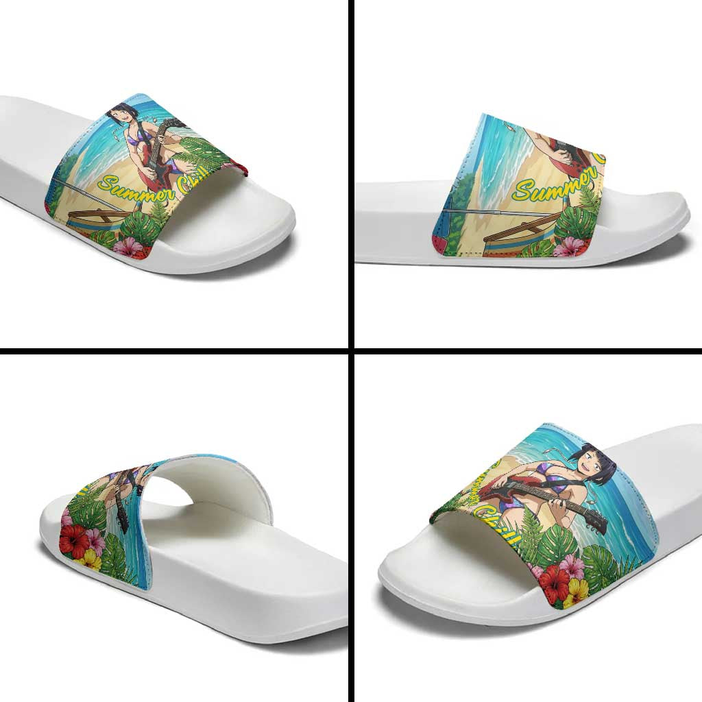 Kyoka Jiro Summer Chill Slide Sandals Tropical Anime Rock Vibes