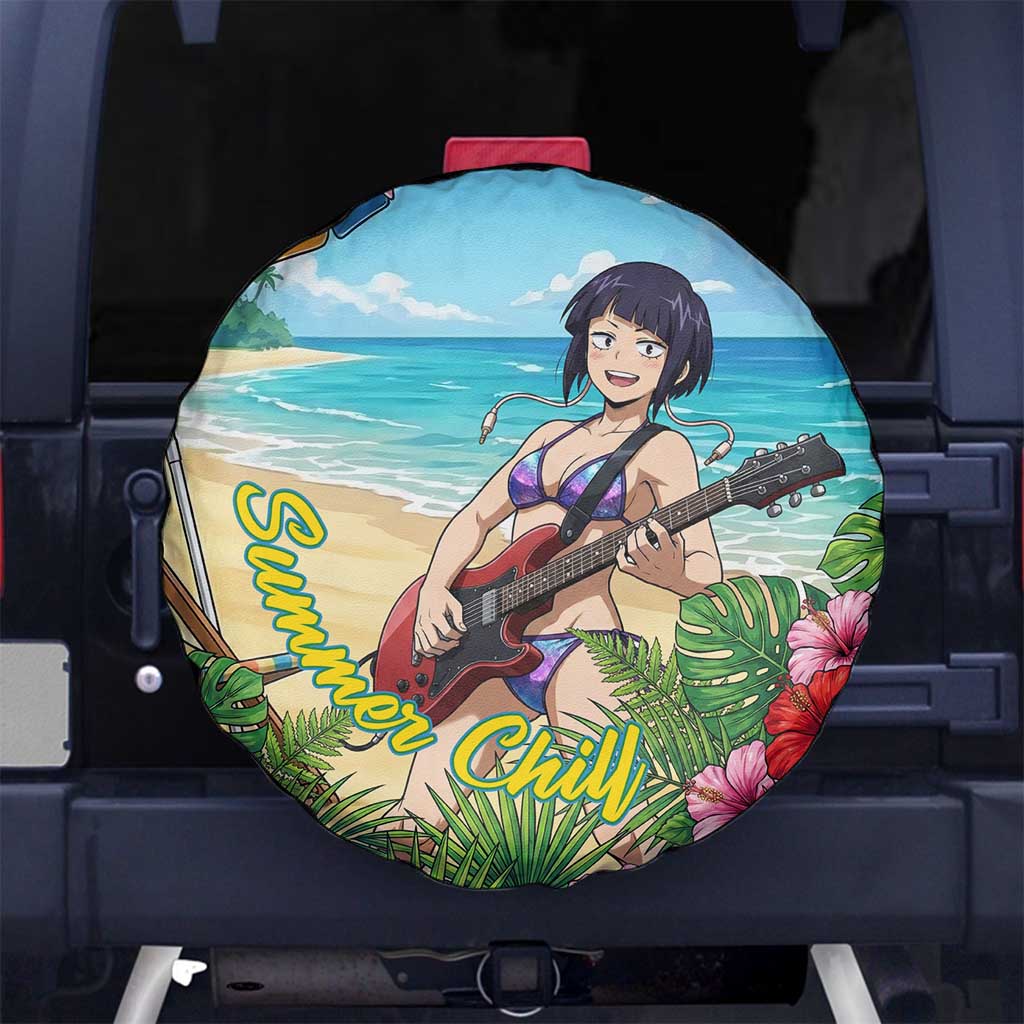 Kyoka Jiro Summer Chill Spare Tire Cover Tropical Anime Rock Vibes