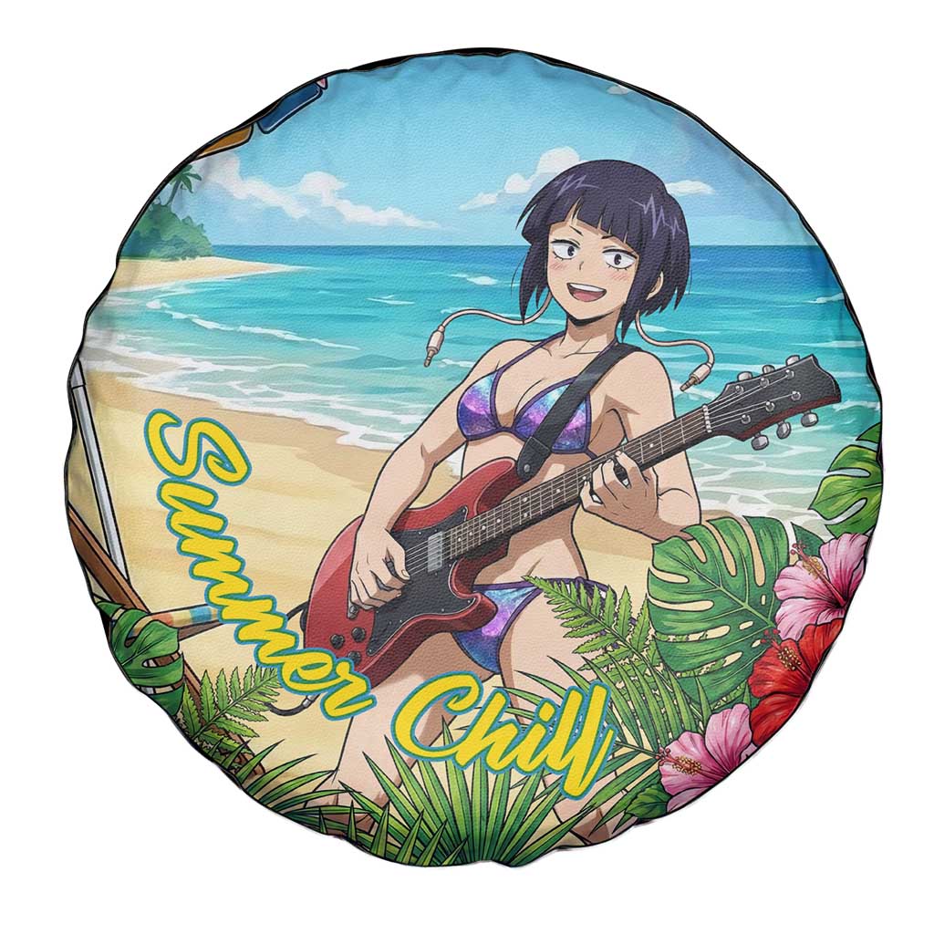 Kyoka Jiro Summer Chill Spare Tire Cover Tropical Anime Rock Vibes