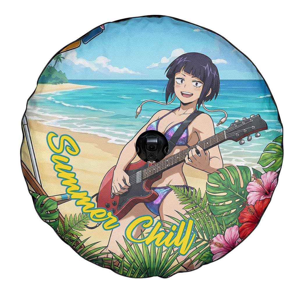 Kyoka Jiro Summer Chill Spare Tire Cover Tropical Anime Rock Vibes