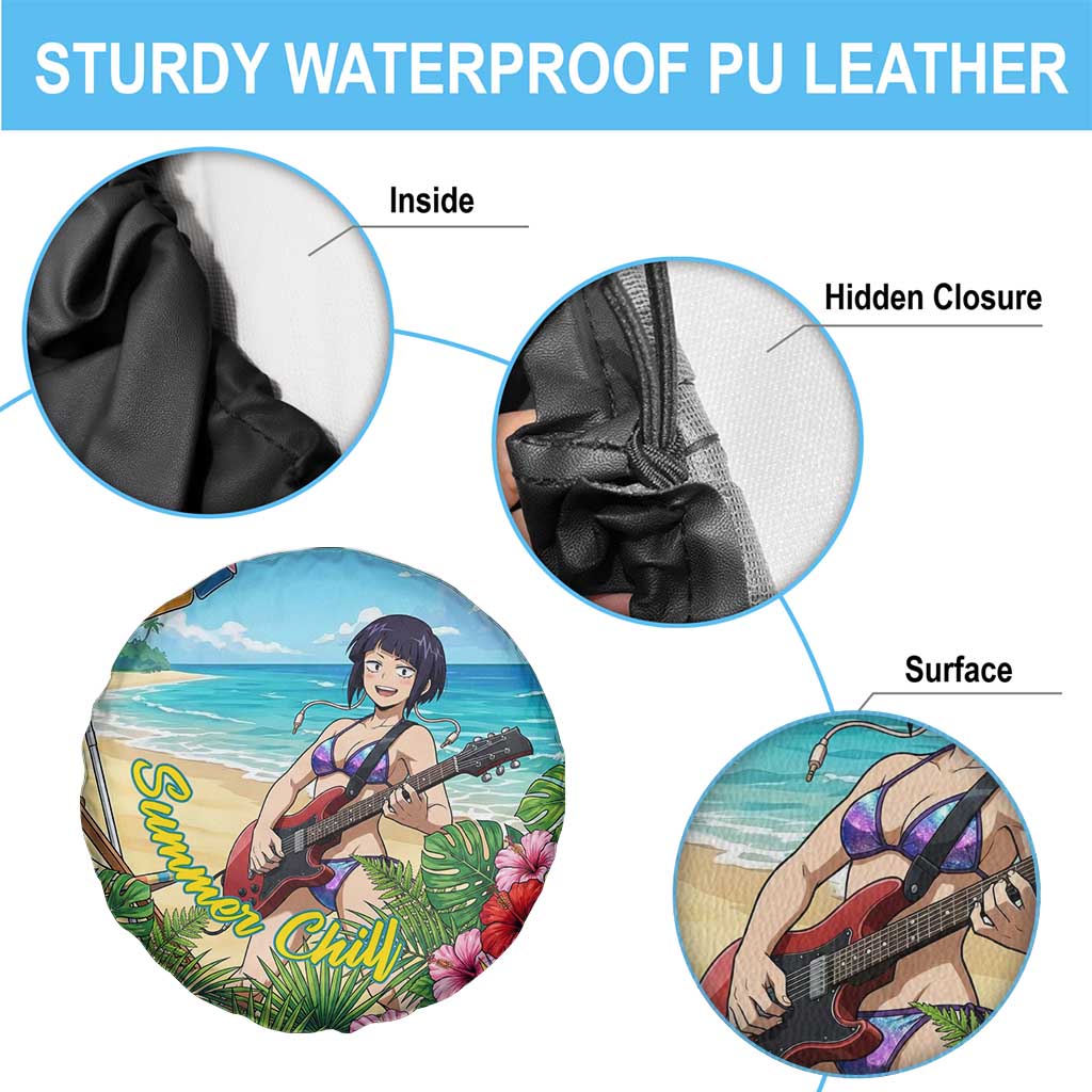 Kyoka Jiro Summer Chill Spare Tire Cover Tropical Anime Rock Vibes