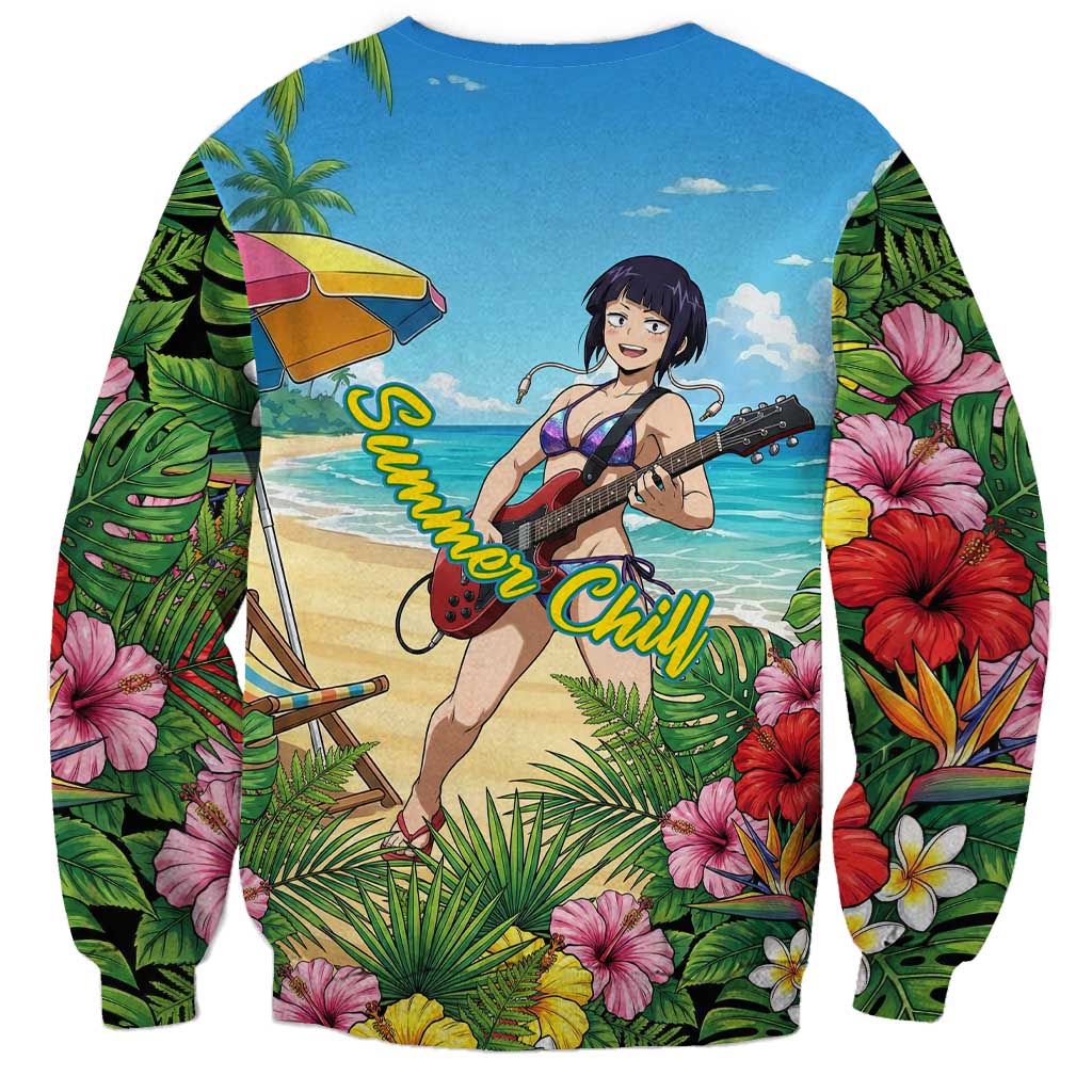 Kyoka Jiro Summer Chill Sweatshirt Tropical Anime Rock Vibes