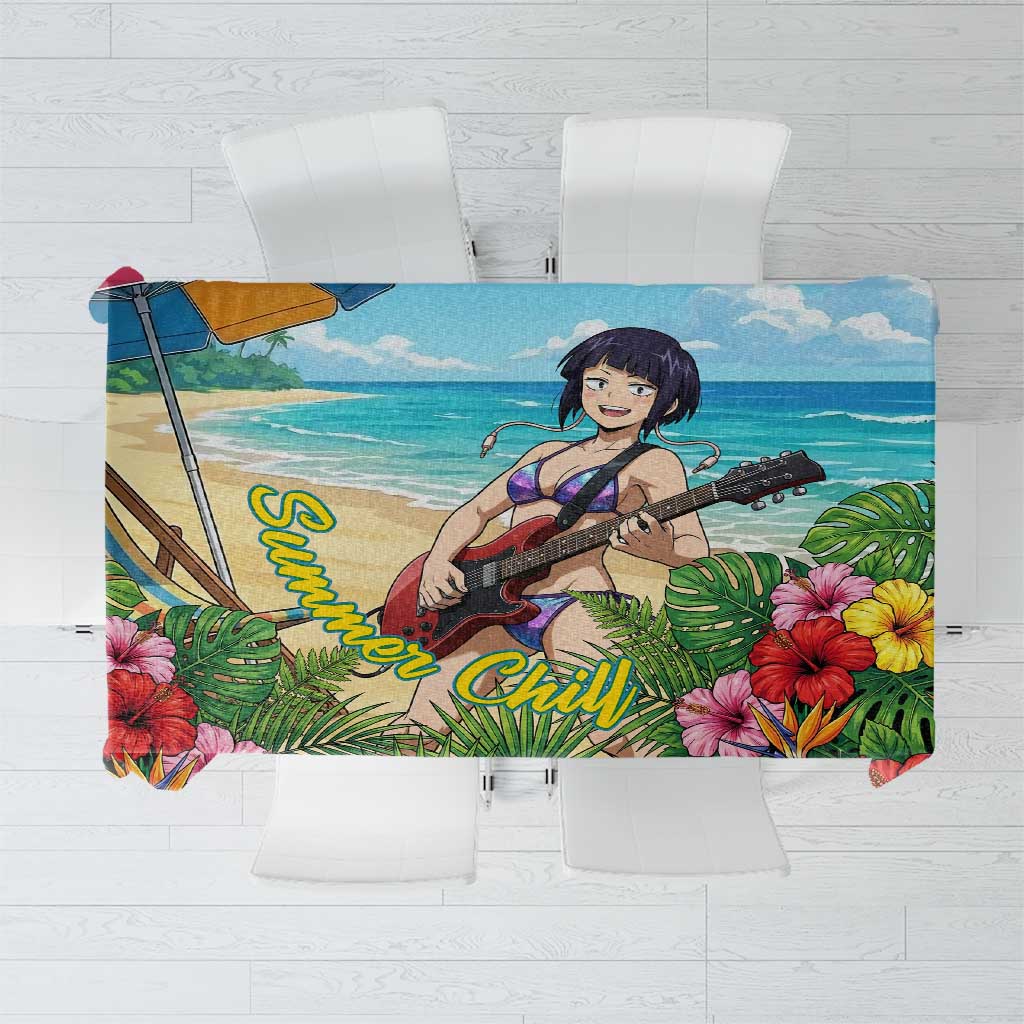 Kyoka Jiro Summer Chill Tablecloth Tropical Anime Rock Vibes