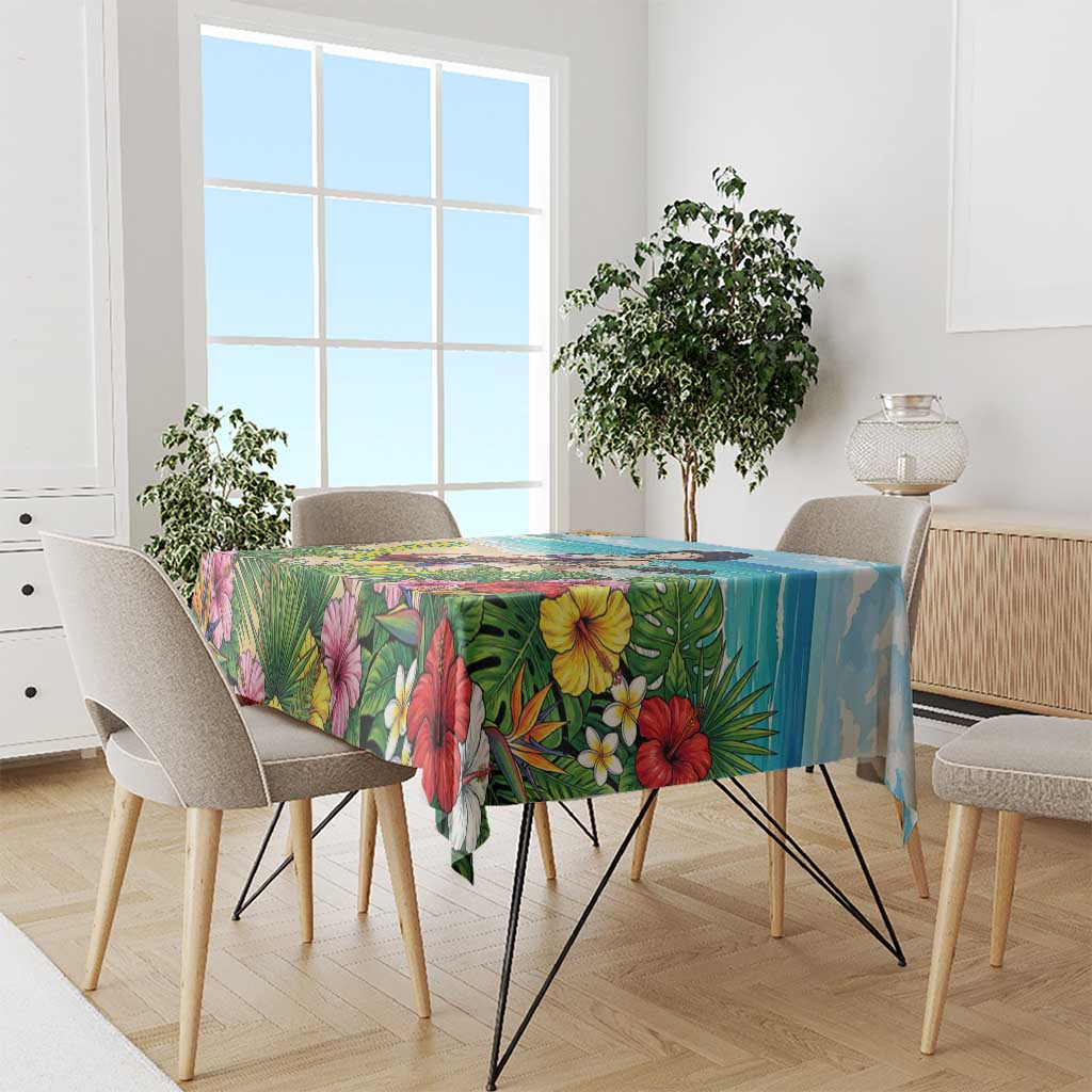 Kyoka Jiro Summer Chill Tablecloth Tropical Anime Rock Vibes