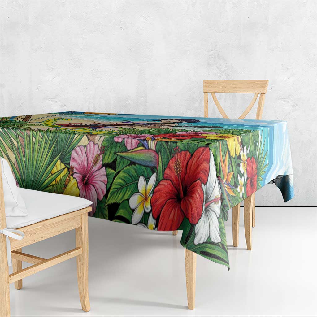 Kyoka Jiro Summer Chill Tablecloth Tropical Anime Rock Vibes