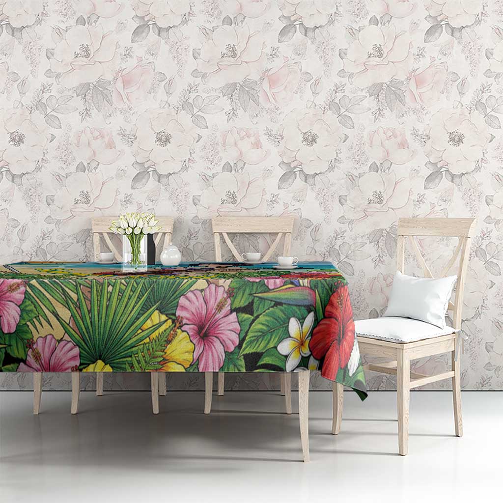 Kyoka Jiro Summer Chill Tablecloth Tropical Anime Rock Vibes