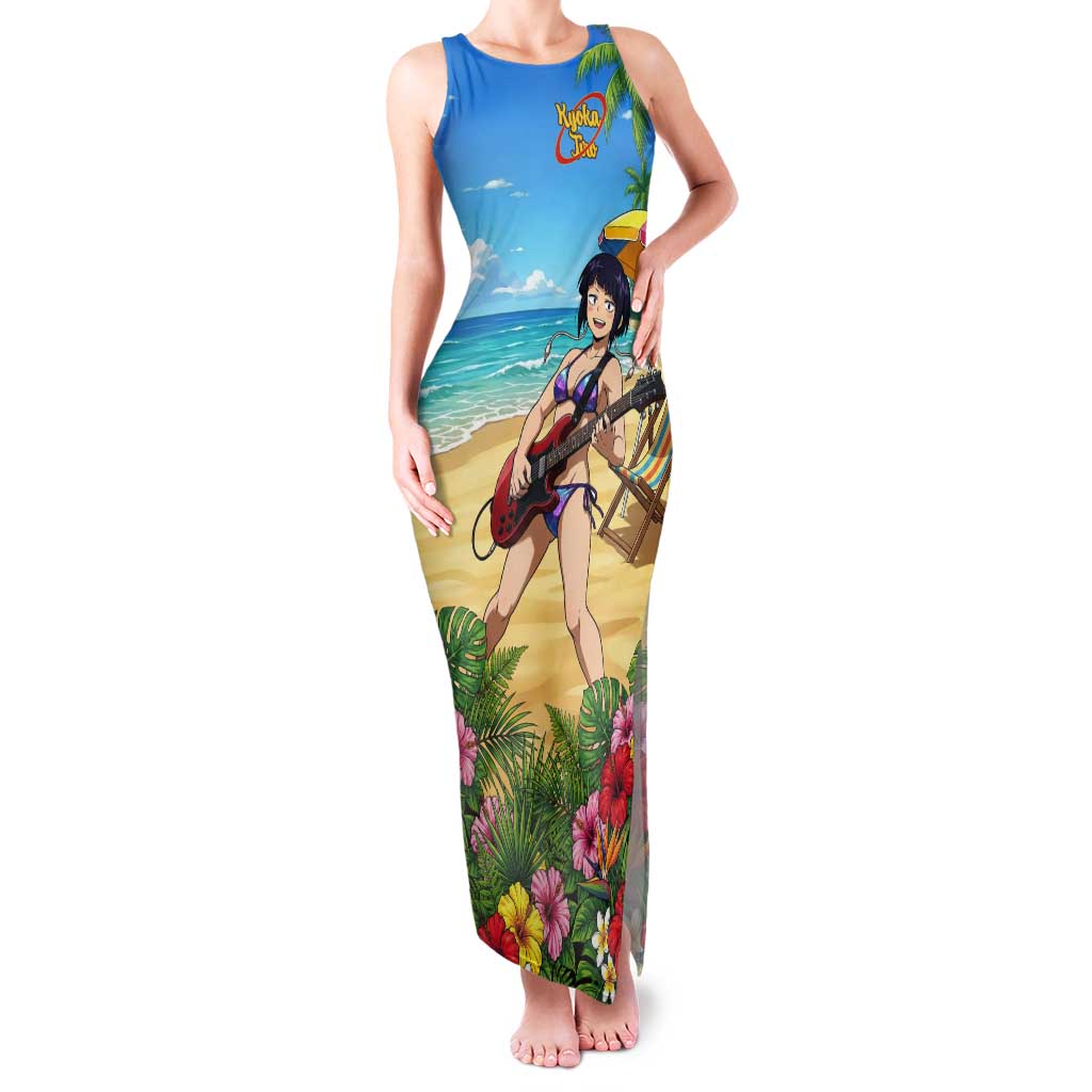 Kyoka Jiro Summer Chill Tank Maxi Dress Tropical Anime Rock Vibes