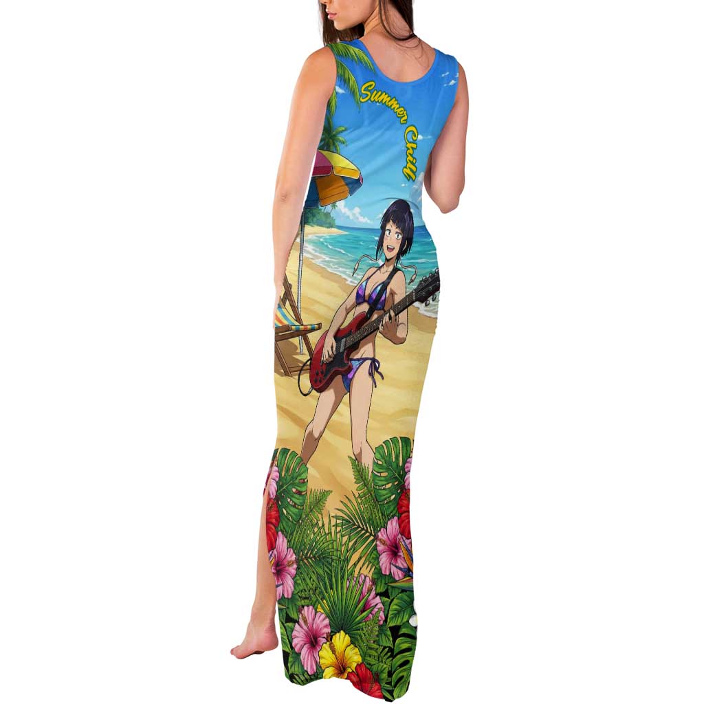 Kyoka Jiro Summer Chill Tank Maxi Dress Tropical Anime Rock Vibes
