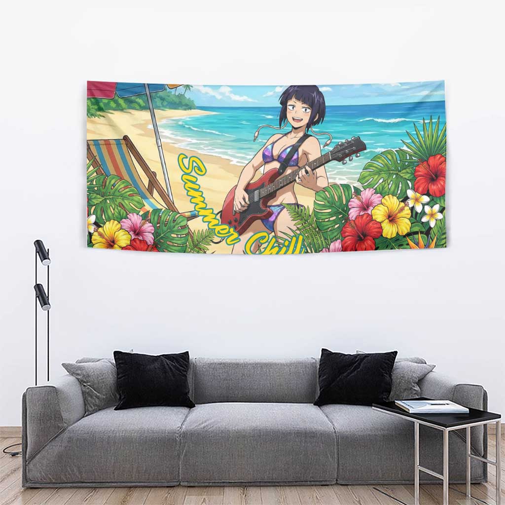 Kyoka Jiro Summer Chill Tapestry Tropical Anime Rock Vibes
