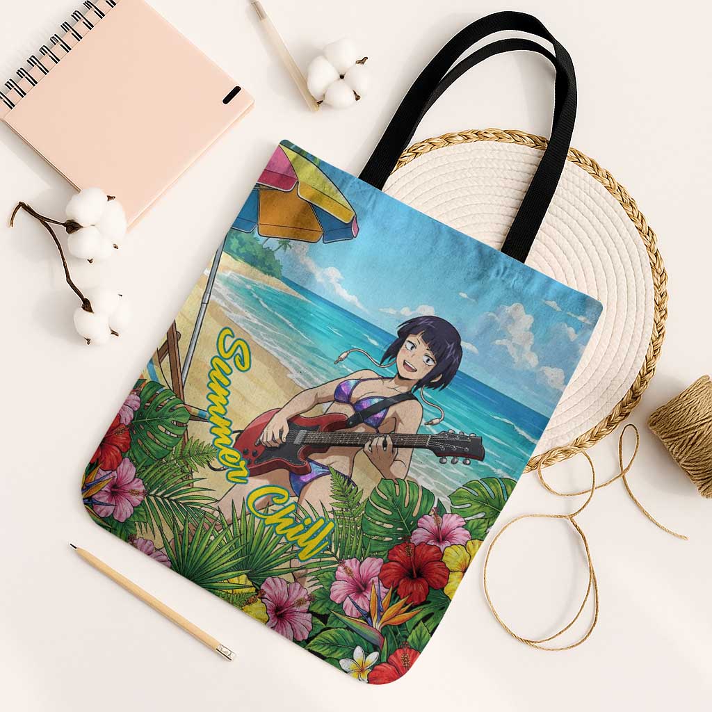 Kyoka Jiro Summer Chill Tote Bag Tropical Anime Rock Vibes