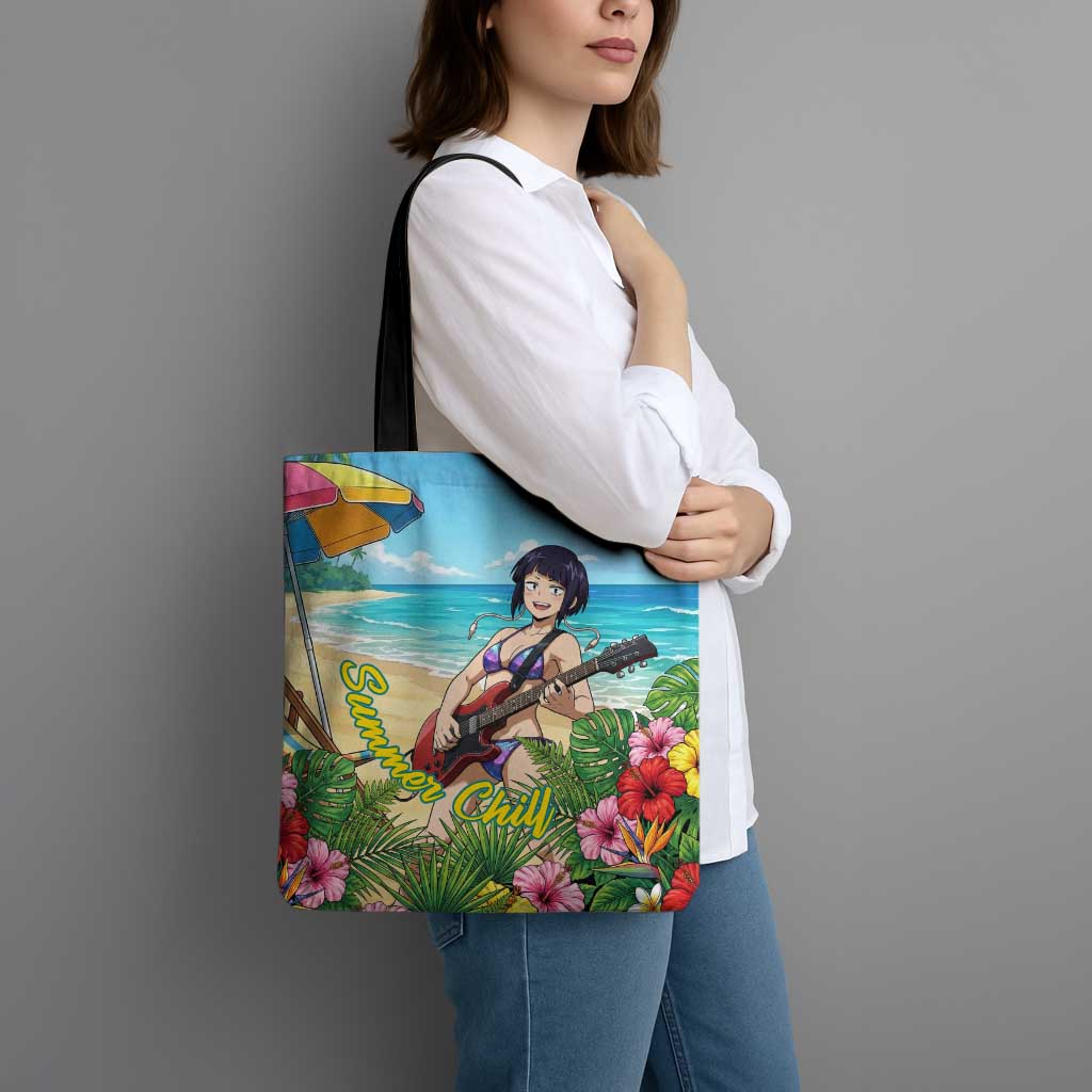 Kyoka Jiro Summer Chill Tote Bag Tropical Anime Rock Vibes