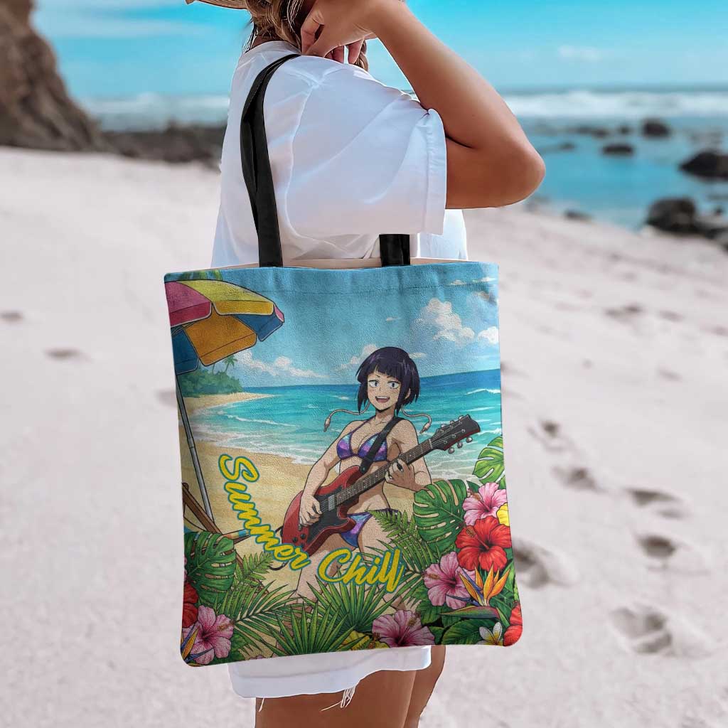 Kyoka Jiro Summer Chill Tote Bag Tropical Anime Rock Vibes