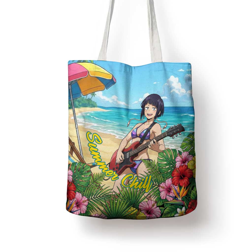 Kyoka Jiro Summer Chill Tote Bag Tropical Anime Rock Vibes