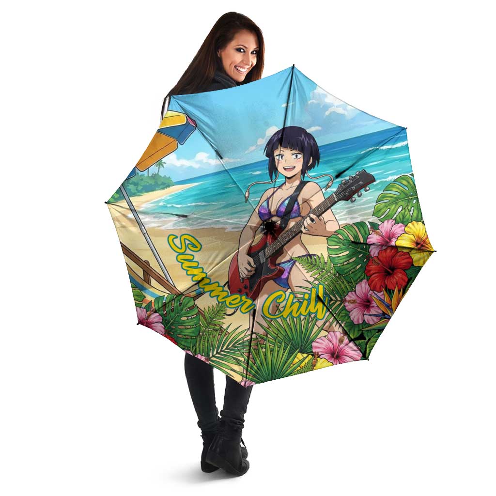 Kyoka Jiro Summer Chill Umbrella Tropical Anime Rock Vibes