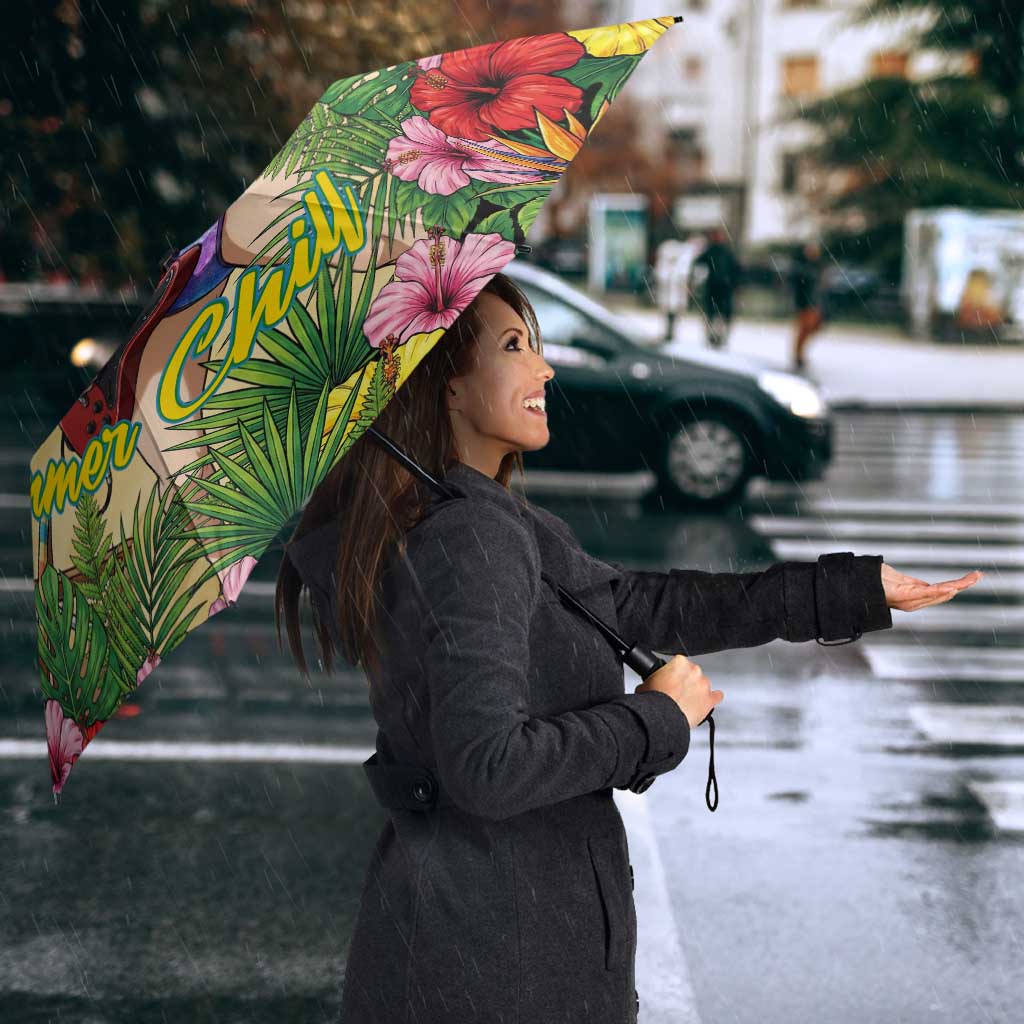 Kyoka Jiro Summer Chill Umbrella Tropical Anime Rock Vibes