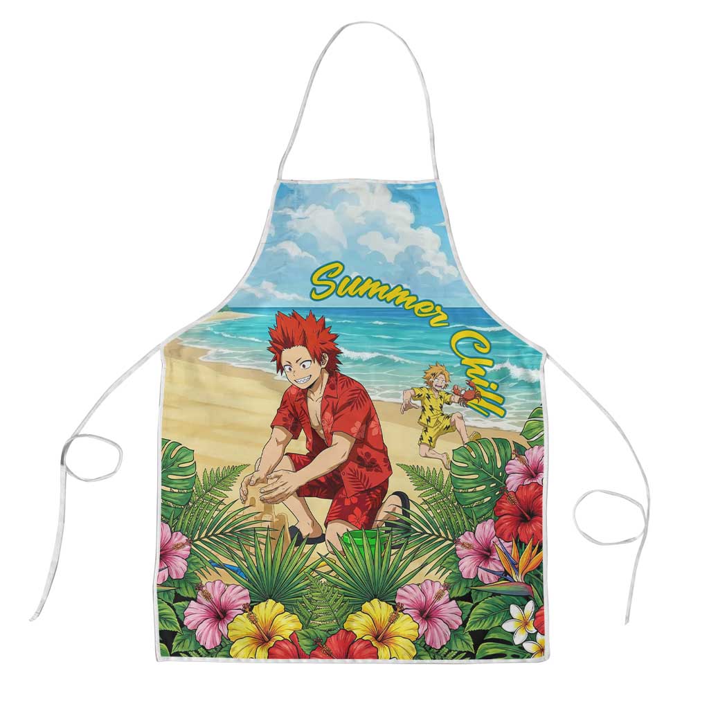Eijirou Kirishima Summer Chill Apron Tropical Anime Beach Fun