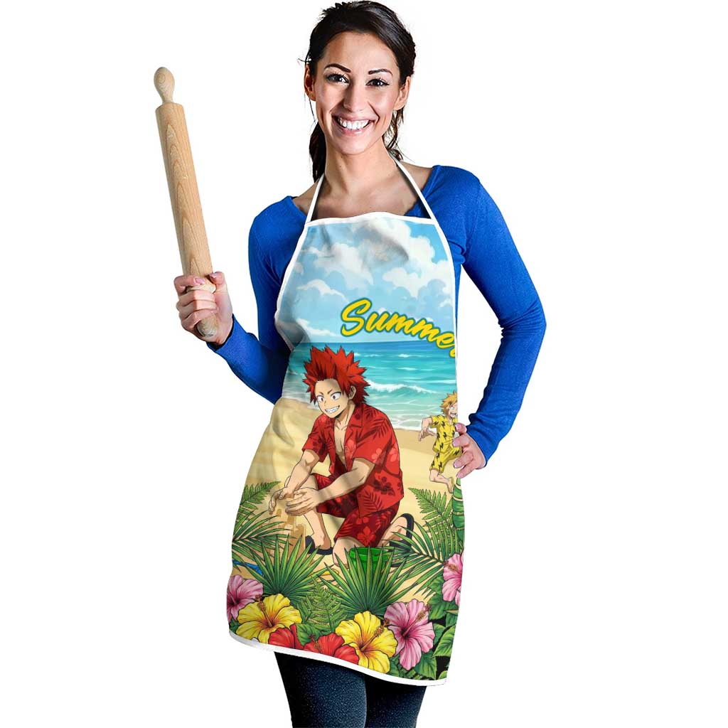 Eijirou Kirishima Summer Chill Apron Tropical Anime Beach Fun