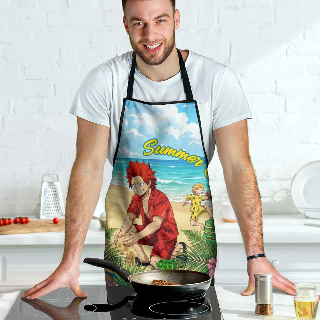 Eijirou Kirishima Summer Chill Apron Tropical Anime Beach Fun