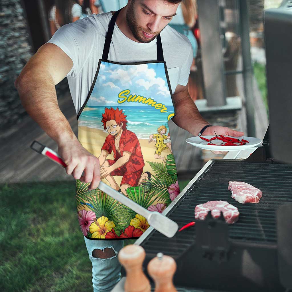 Eijirou Kirishima Summer Chill Apron Tropical Anime Beach Fun