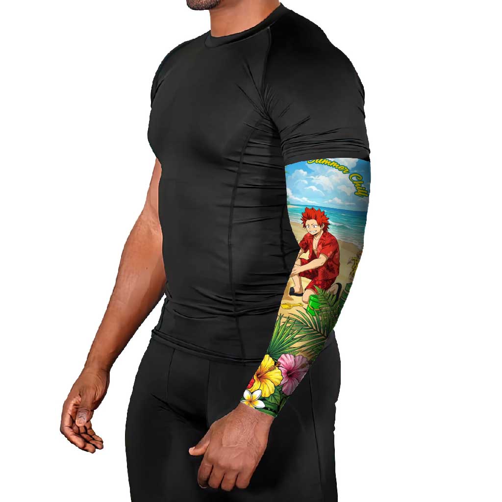 Eijirou Kirishima Summer Chill Arm Sleeves Tropical Anime Beach Fun