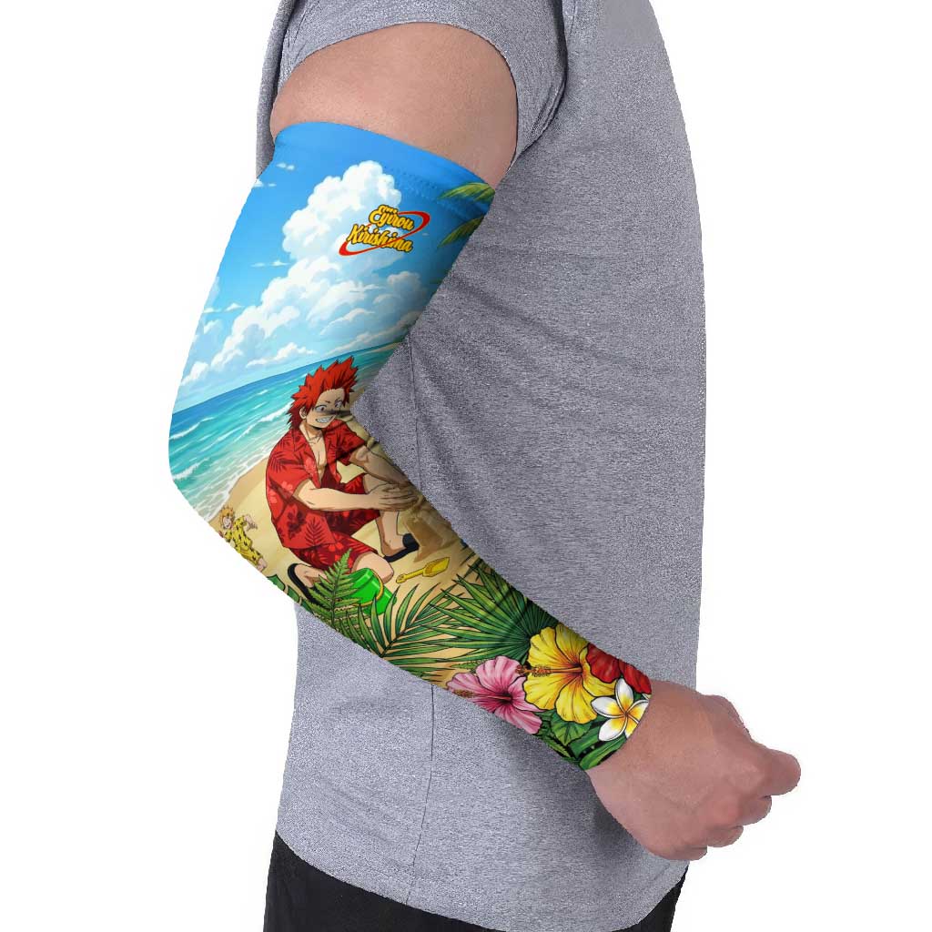 Eijirou Kirishima Summer Chill Arm Sleeves Tropical Anime Beach Fun