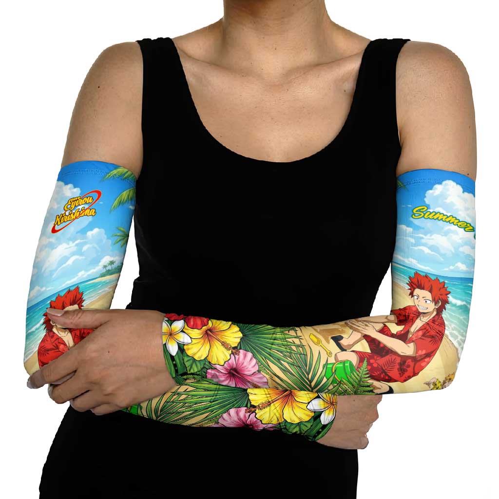 Eijirou Kirishima Summer Chill Arm Sleeves Tropical Anime Beach Fun