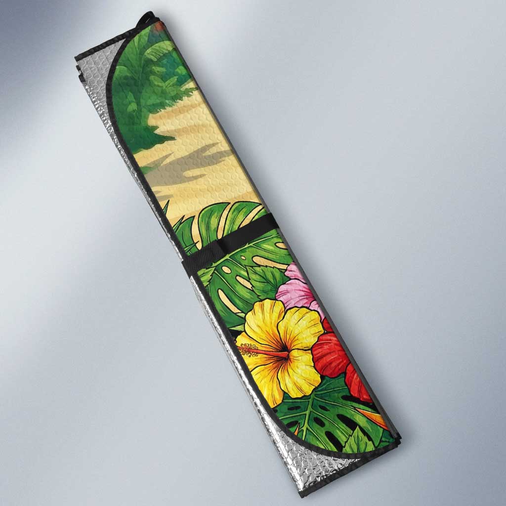 Eijirou Kirishima Summer Chill Auto Sun Shade Tropical Anime Beach Fun