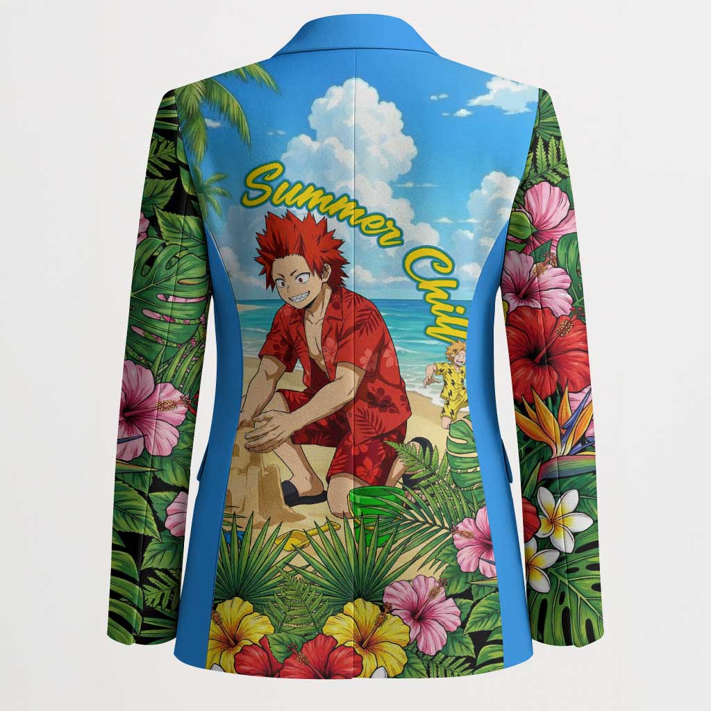 Eijirou Kirishima Summer Chill Blazer Tropical Anime Beach Fun