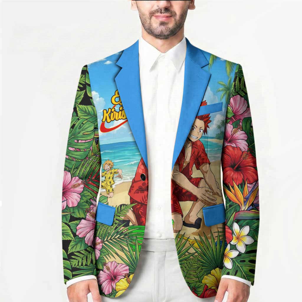 Eijirou Kirishima Summer Chill Blazer Tropical Anime Beach Fun