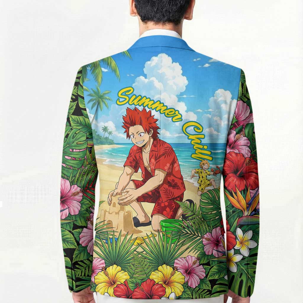Eijirou Kirishima Summer Chill Blazer Tropical Anime Beach Fun