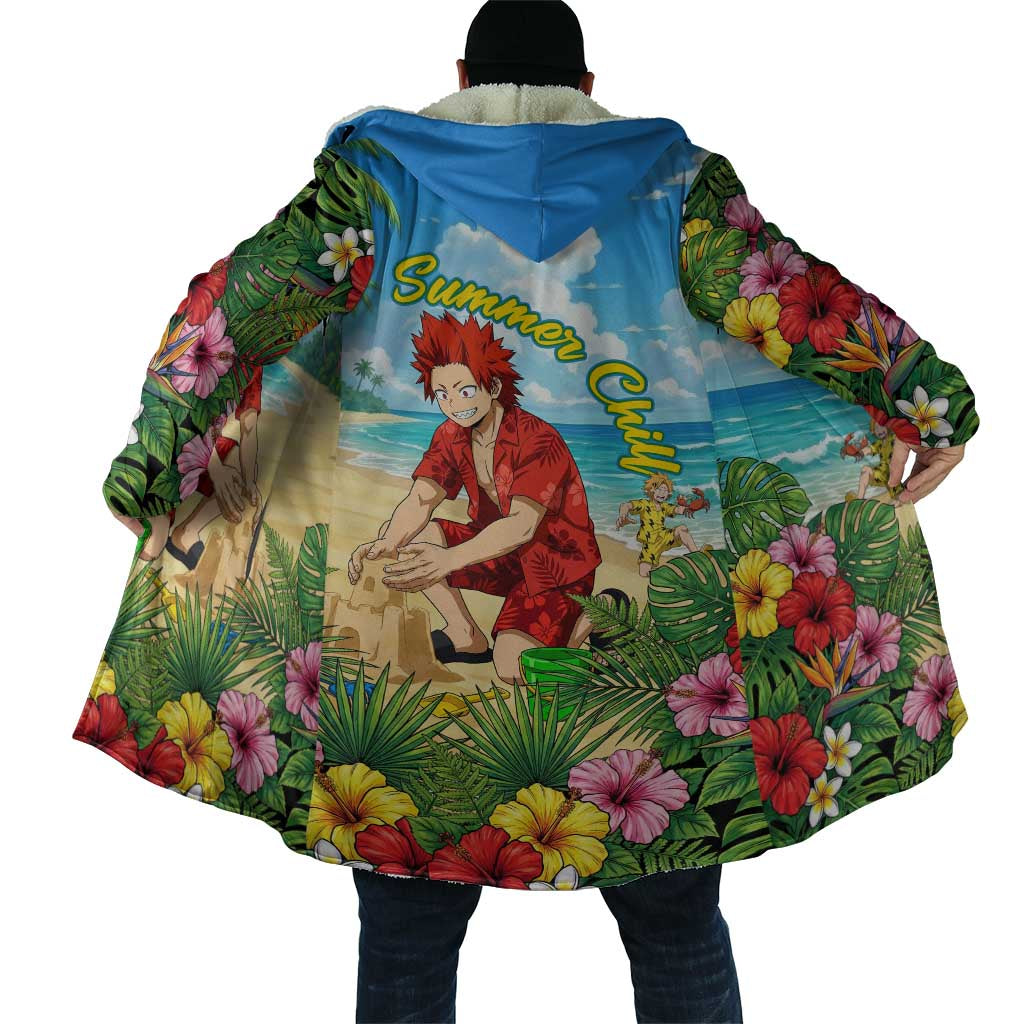 Eijirou Kirishima Summer Chill Cloak Tropical Anime Beach Fun