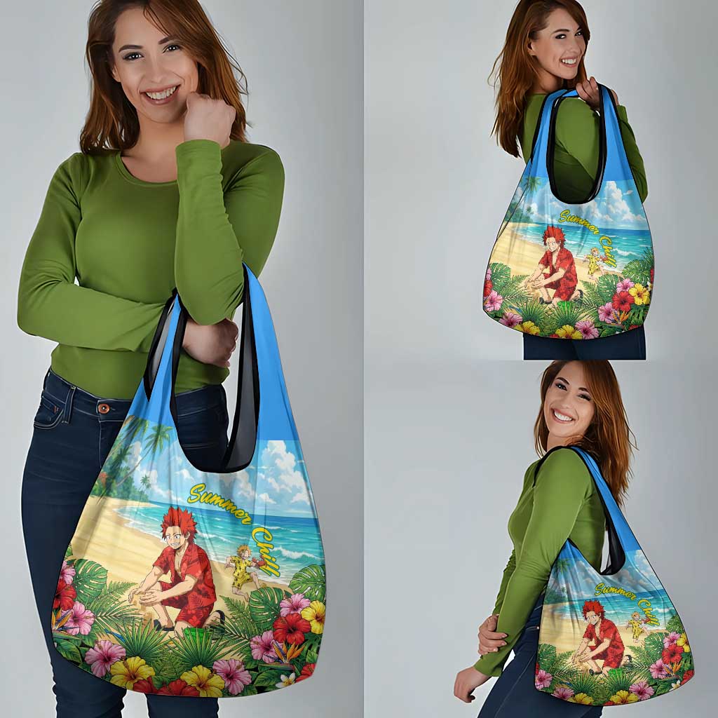 Eijirou Kirishima Summer Chill Grocery Bag Tropical Anime Beach Fun