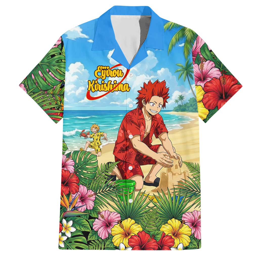 Eijirou Kirishima Summer Chill Hawaiian Shirt Tropical Anime Beach Fun