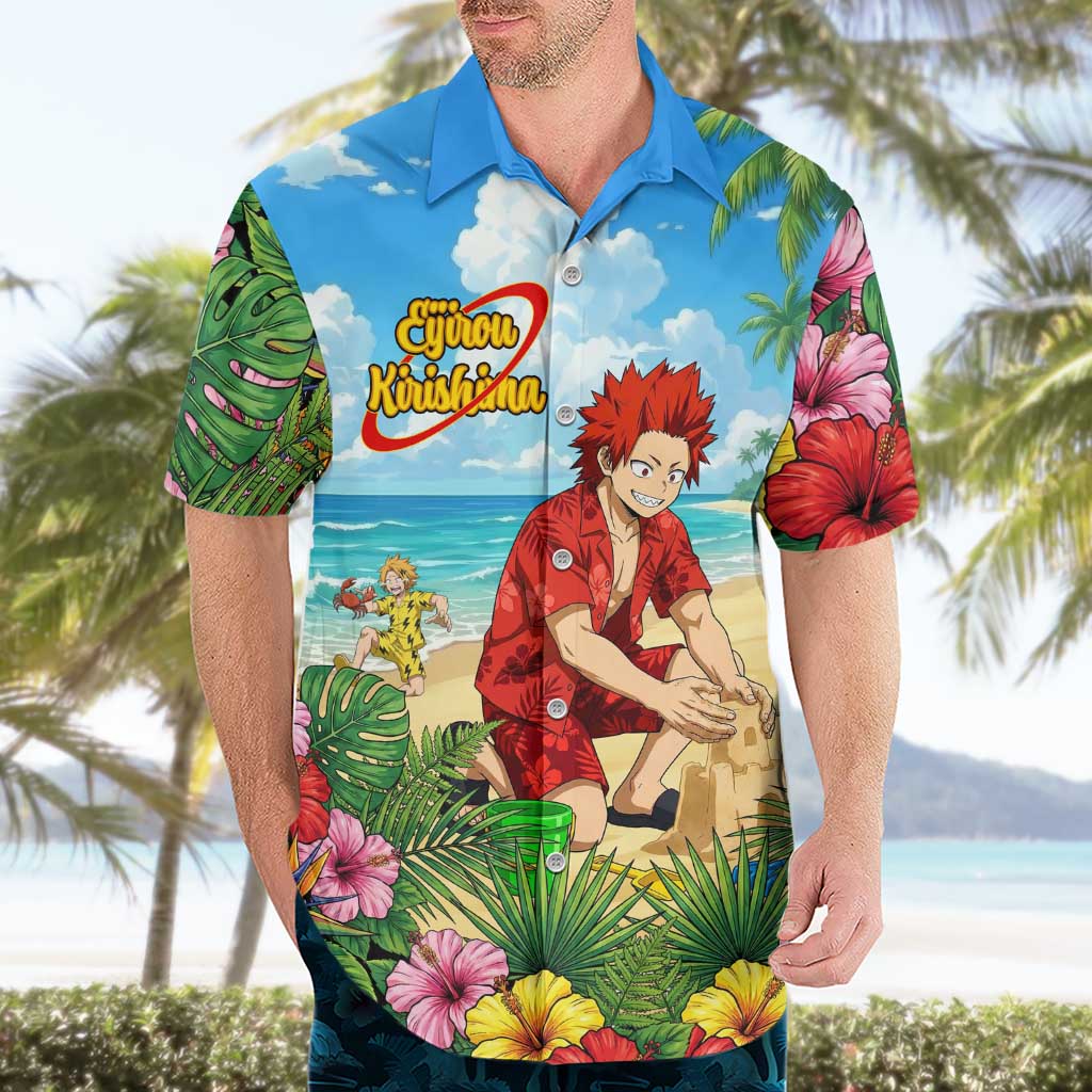 Eijirou Kirishima Summer Chill Hawaiian Shirt Tropical Anime Beach Fun