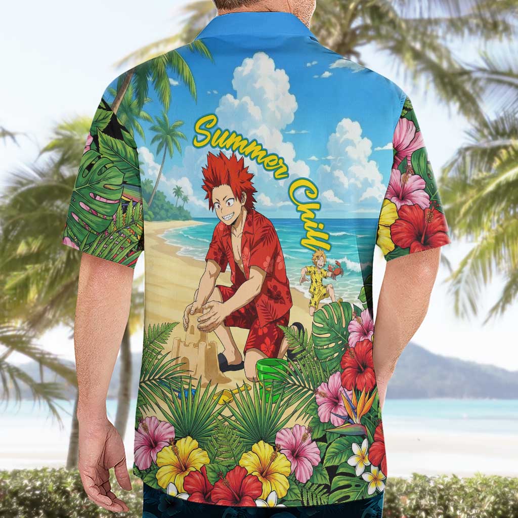 Eijirou Kirishima Summer Chill Hawaiian Shirt Tropical Anime Beach Fun